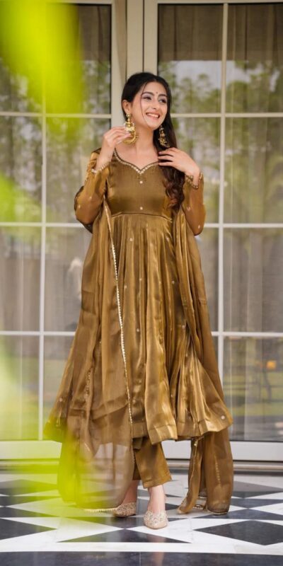 RTC 5897 Brown in Organza Silk Lace Border & Lace Work Salwar Suit . Grab it for ₹2099. Delivery 4-6 Working Days. Shop now. | Jump Suits, Tops & Bottoms, Track Suits, Salwar suit, Casual Suits, Creative suits, Designer Suits, Palazzo Suits, Party Wear Suits, Patiala Suits, Straight Suits, Trendy Wear