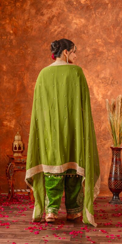 AD 134 Green Color Heavy Pure Viscose Velvet Embroidery Sharara Suit Wedding, Party, Festive, Events Etc. Expected Delivery 4-6 Working Days @2099/- | Jump Suits, Salwar suit, Casual Suits, Creative suits, Designer Suits, Palazzo Suits, Party Wear Suits, Patiala Suits, Straight Suits