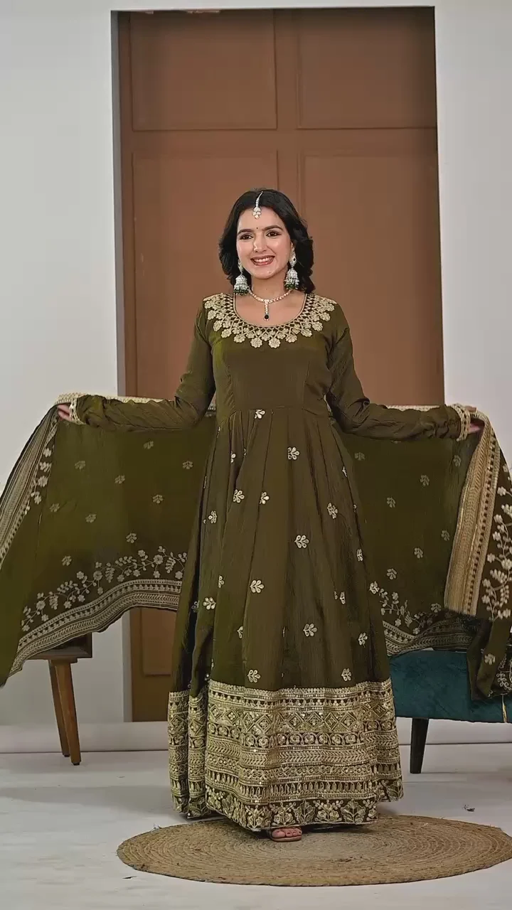 ND 5055 Mehandi NC Vichitra Silk Salwar Suit with Embroidery Work. Special Price ₹3149. Delivery 4-6 Working Days. Shop now. | Jump Suits, Salwar suit, Casual Suits, Creative suits, Designer Suits, Palazzo Suits, Party Wear Suits, Patiala Suits, Straight Suits