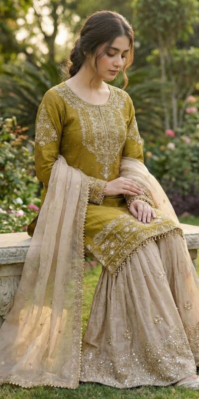 SR 1694 Mustered Organza Silk Salwar Suit with Embroidery Work & Lace Work. Exclusive Offer ₹1999. Delivery 4-6 Working Days. Shop now. | Jump Suits, Salwar suit, Casual Suits, Creative suits, Designer Suits, Palazzo Suits, Party Wear Suits, Patiala Suits, Straight Suits