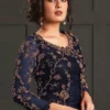 FC 4592 Navy Blue Net Salwar Suit with Stone Work. Wedding, Party, Festive, Events, Now at just ₹2449. Delivery 4-6 Working Days. Shop now. | Jump Suits, Salwar suit, Casual Suits, Creative suits, Designer Suits, Palazzo Suits, Party Wear Suits, Patiala Suits, Straight Suits