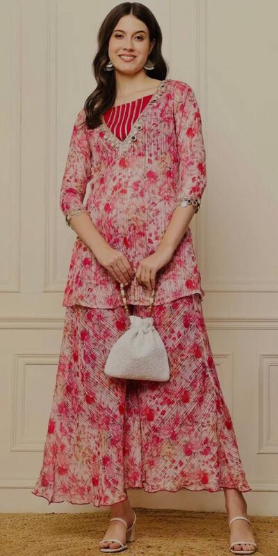 ST 191 Pink Dhamal Jari Salwar Suit with Digital Print & Mirror Work. Available at ₹1699 only. Delivery 4-6 Working Days. Shop now. | Jump Suits, Salwar suit, Casual Suits, Creative suits, Designer Suits, Palazzo Suits, Party Wear Suits, Patiala Suits, Straight Suits