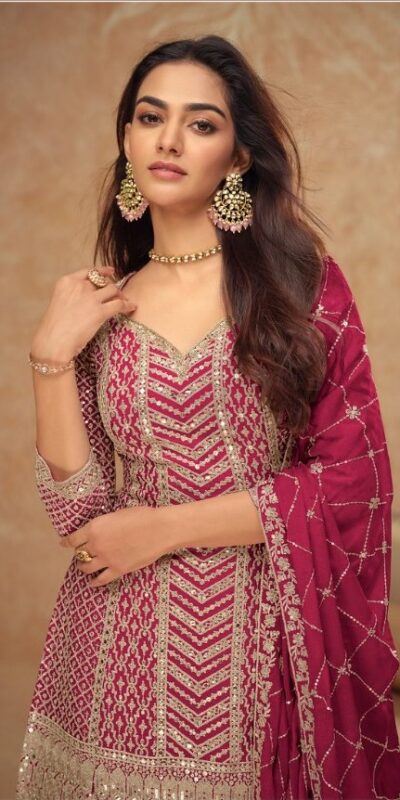 FC 7518 Red Chinon Salwar Suit Perfect for Wedding, Party, Diwali, Durga Puja, Temple Visit – . Festive Deal ₹3099. Delivery 4-6 Working Days. | Jump Suits, Tops & Bottoms, Track Suits, Salwar suit, Casual Suits, Creative suits, Designer Suits, Palazzo Suits, Party Wear Suits, Patiala Suits, Straight Suits, Trendy Wear