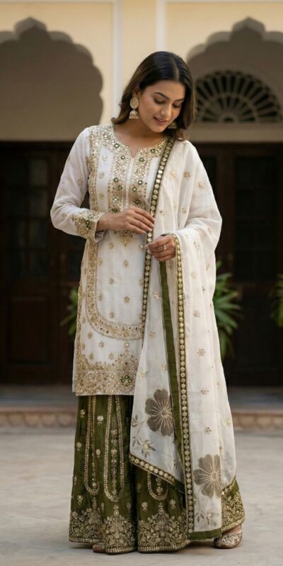 NSR 884 White Organza Silk Salwar Suit with Digital Print & Embroidery Work. Introductory Price ₹2149. Delivery 4-6 Working Days. Shop now. | Jump Suits, Salwar suit, Casual Suits, Creative suits, Designer Suits, Palazzo Suits, Party Wear Suits, Patiala Suits, Straight Suits