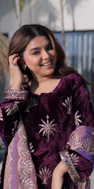 KA 1220 Wine Ice Velvet Salwar Suit with Embroidery Work & Zari Work. Exclusive Offer ₹2499. Delivery 4-6 Working Days. Shop now. | Jump Suits, Salwar suit, Casual Suits, Creative suits, Designer Suits, Palazzo Suits, Party Wear Suits, Patiala Suits, Straight Suits