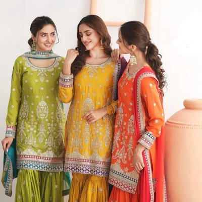 FC 726 Yellow Chinon Salwar Suit Perfect for Wedding, Party, Ethnic Day, Makar Sankranti, Cultural Events – . Best Price ₹3049. Delivery 4-6 Working | Jump Suits, Salwar suit, Casual Suits, Creative suits, Designer Suits, Palazzo Suits, Party Wear Suits, Patiala Suits, Straight Suits