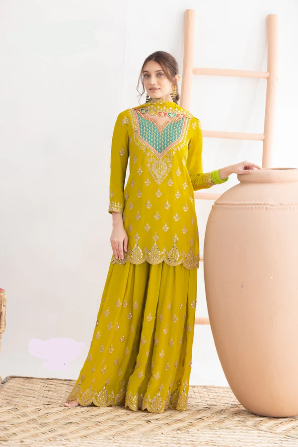 WW G 6000 Green Viscous Chinon Salwar Suit with Lace Work & Embroidery Work. Exclusive Offer ₹2499. Delivery 4-6 Working Days. Shop now. | Jump Suits, Salwar suit, Casual Suits, Creative suits, Designer Suits, Palazzo Suits, Party Wear Suits, Patiala Suits, Straight Suits