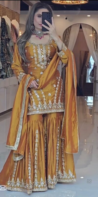 ND 5036 Yellow Color Chinon Silk Salwar Suit with Embroidery Work. Online Get it for ₹2149. Delivery 4-6 Working Days. Shop now. | Jump Suits, Salwar suit, Casual Suits, Creative suits, Designer Suits, Palazzo Suits, Party Wear Suits, Patiala Suits, Straight Suits