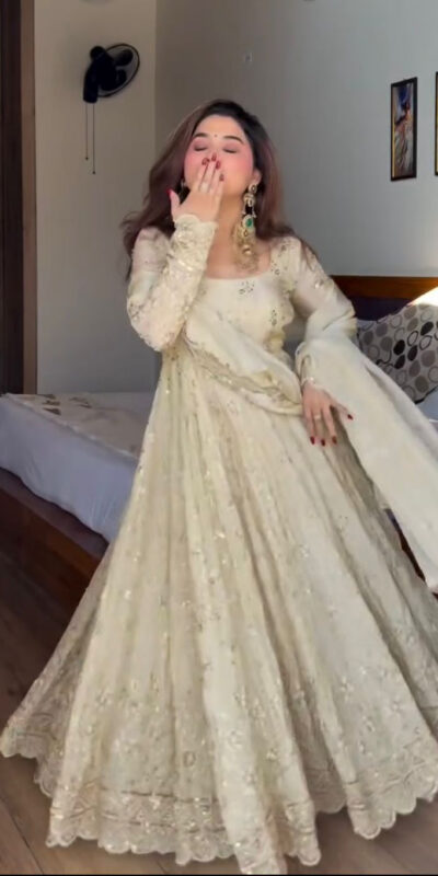 WW 1253 Cream Color Chinon Silk Sequence Lace Work Gown. Online Affordable Price ₹2549. Delivery 4-6 Working Days. Shop now. | Gowns, Bollywood Gowns, Creative Gowns, Designer Gowns, Embroidered Gowns, Party Wear Gowns