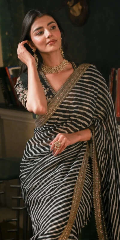 NC 5553 Black Faux Georgette Saree Perfect for Wedding, Party, Bridal Wear, Baisakhi, Raksha Bandhan –. Introductory Price ₹1899. Delivery 4-6 Workin | Sarees, Bollywood Sarees, Creative Sarees, Designer Sarees, Embroidered Sarees, Ethnic Saree, Modern Digital sarees, Party Wear Sarees