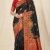 MB 56 Black Paithani Silk Saree with Lace Border & Lace Work. Affordable Price ₹2399. Delivery 4-6 Working Days. Shop now. | Sarees, Bollywood Sarees, Creative Sarees, Designer Sarees, Embroidered Sarees, Ethnic Saree, Modern Digital sarees, Party Wear Sarees