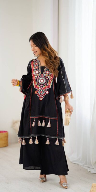 MF 912 Black in Rayon Cotton Embroidery & Mirror Work Salwar Suit . Introductory Price ₹1899. Delivery 4-6 Working Days. Shop now. | Jump Suits, Salwar suit, Casual Suits, Creative suits, Designer Suits, Palazzo Suits, Party Wear Suits, Patiala Suits, Straight Suits
