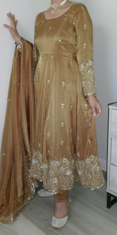 ND 5037 Chiku Zimmy Silk Anarkali Suit. Perfect for Wedding, Party, Temple Visit, Family Gatherings, Makar Sankranti – Now at just ₹2149. Delivery 4-6 | Anarkali Suits, Bollywood Anarkali, Creative-Anarkali, Designer Anarkali, Embroidered Anarkali, Party Wear Anarkali