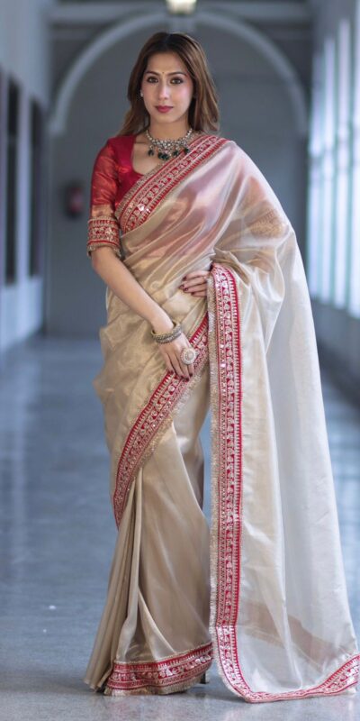 NC 5559 Cream Soft Twil Net Saree. Perfect for Wedding, Party, Onam, Family Gatherings, Mehendi – Festive Deal ₹1849. Delivery 4-6 Working Days | Sarees, Bollywood Sarees, Creative Sarees, Designer Sarees, Embroidered Sarees, Ethnic Saree, Modern Digital sarees, Party Wear Sarees