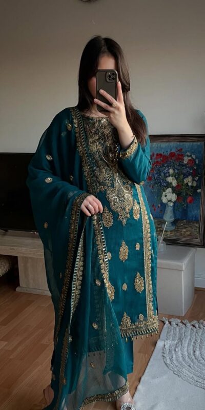 MD 3042 Teal Chinon Silk Salwar Suit with Embroidery Work & Lace Work. Affordable Price ₹2049. Delivery 4-6 Working Days. Shop now. | Jump Suits, Salwar suit, Casual Suits, Creative suits, Designer Suits, Palazzo Suits, Party Wear Suits, Patiala Suits, Straight Suits