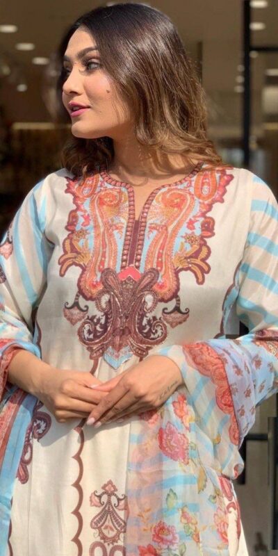 DC G24 Off White in Maslin Digital Print Salwar Suit . Wedding, Party, Festive, Events, Introductory Price ₹1649. Delivery 4-6 Working Days. Shop now. | Jump Suits, Salwar suit, Casual Suits, Creative suits, Designer Suits, Palazzo Suits, Party Wear Suits, Patiala Suits, Straight Suits