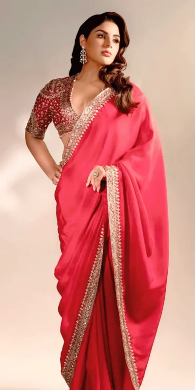 NC 5514 Red Soft Rangoli Silk Saree with Embroidery Work & Lace Work. Special Price βΉ1949. Delivery 4-6 Working Days. Shop now. | Sarees, Bollywood Sarees, Creative Sarees, Designer Sarees, Embroidered Sarees, Ethnic Saree, Modern Digital sarees, Party Wear Sarees