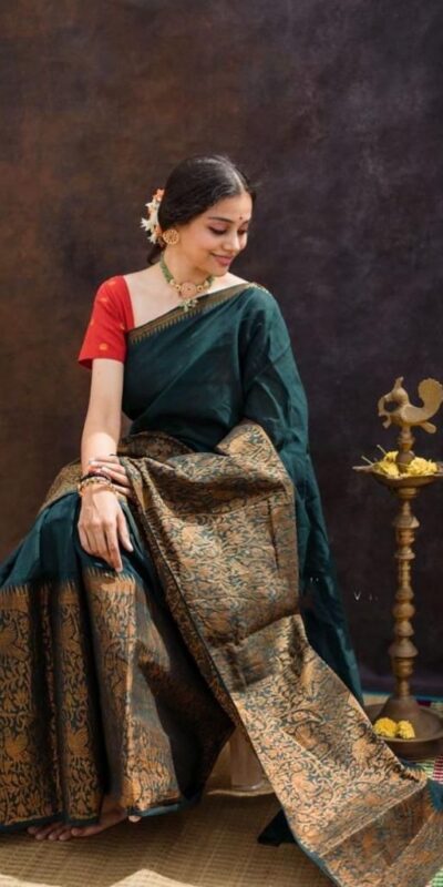 KPR 070 Green Color Soft Lichi Silk Saree with Lace Border & Lace Work. Best Price ₹1349. Delivery 4-6 Working Days. Shop now. | Sarees, Bollywood Sarees, Creative Sarees, Designer Sarees, Embroidered Sarees, Ethnic Saree, Modern Digital sarees, Party Wear Sarees