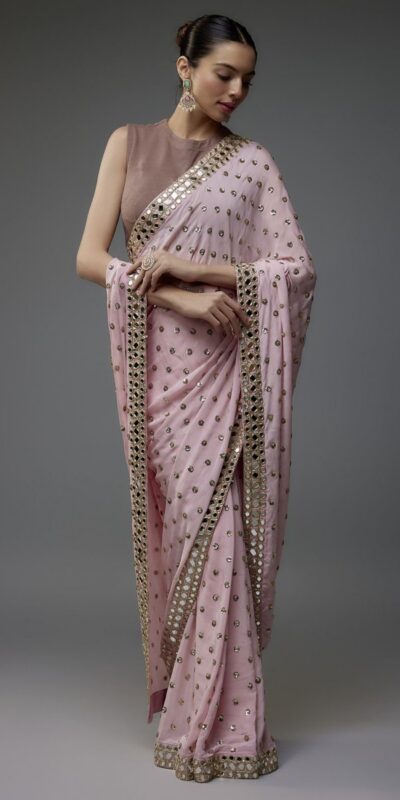 DF 3469 Light Pink Faux Georgette Saree Perfect for Wedding, Party, Bridal Wear, Baisakhi, Raksha Bandhan –. Introductory Price ₹1999. Delivery 4-6 Workin | Sarees, Bollywood Sarees, Creative Sarees, Designer Sarees, Embroidered Sarees, Ethnic Saree, Modern Digital sarees, Party Wear Sarees