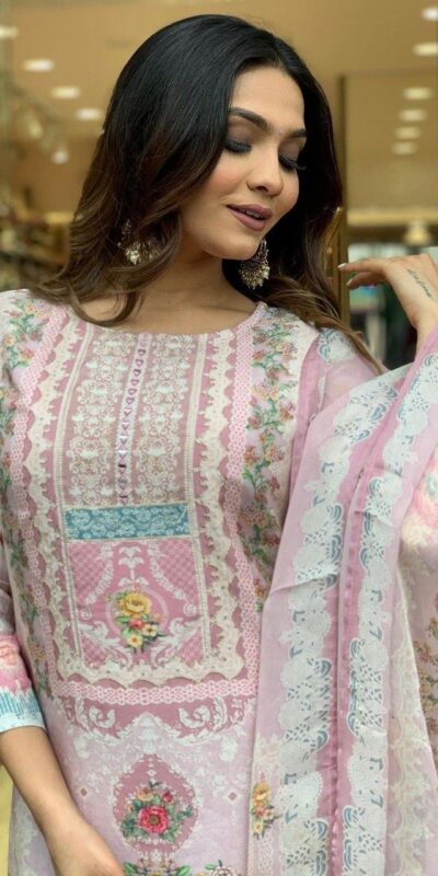 DC G22 Light Pink in Maslin Digital Print Salwar Suit . Wedding, Party, Festive, Events, Introductory Price ₹1749. Delivery 4-6 Working Days. Shop now. | Jump Suits, Salwar suit, Casual Suits, Creative suits, Designer Suits, Palazzo Suits, Party Wear Suits, Patiala Suits, Straight Suits