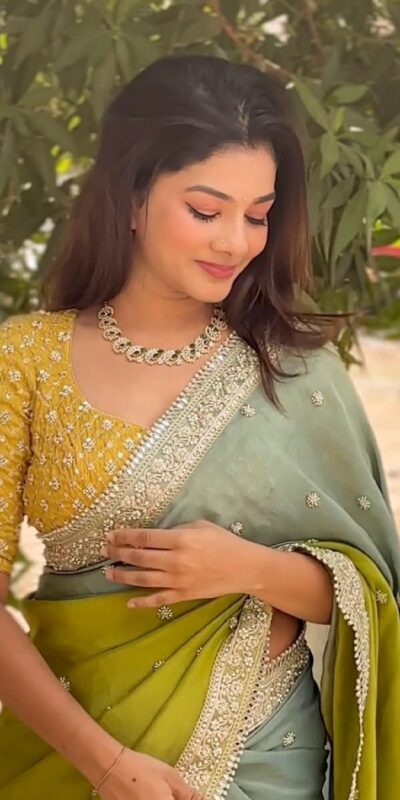 NC 5522 Mahendi Chinon Saree Perfect for Wedding, Party, Temple Visit, Durga Puja, Reception – . Get it for ₹2449. Delivery 4-6 Working Days. Shop now. | Sarees, Bollywood Sarees, Creative Sarees, Designer Sarees, Embroidered Sarees, Ethnic Saree, Modern Digital sarees, Party Wear Sarees