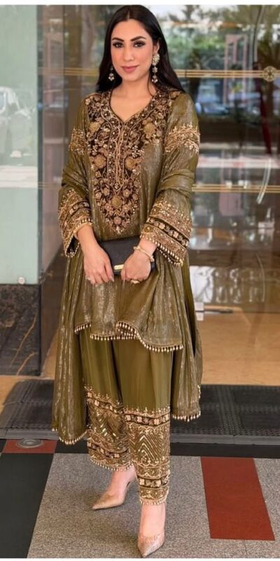 KF 1713 Mahendi Nylon Salwar Suit Perfect for Wedding, Party, Festival Celebrations, Pooja, Holi – . Introductory Price ₹2099. Delivery 4-6 Working | Jump Suits, Salwar suit, Casual Suits, Creative suits, Designer Suits, Palazzo Suits, Party Wear Suits, Patiala Suits, Straight Suits
