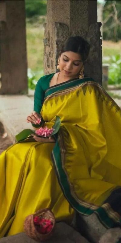 KPR 249 Mustered Color Soft Lichi Silk Saree with Lace Border & Lace Work. Best Price ₹1449. Delivery 4-6 Working Days. Shop now. | Sarees, Bollywood Sarees, Creative Sarees, Designer Sarees, Embroidered Sarees, Ethnic Saree, Modern Digital sarees, Party Wear Sarees