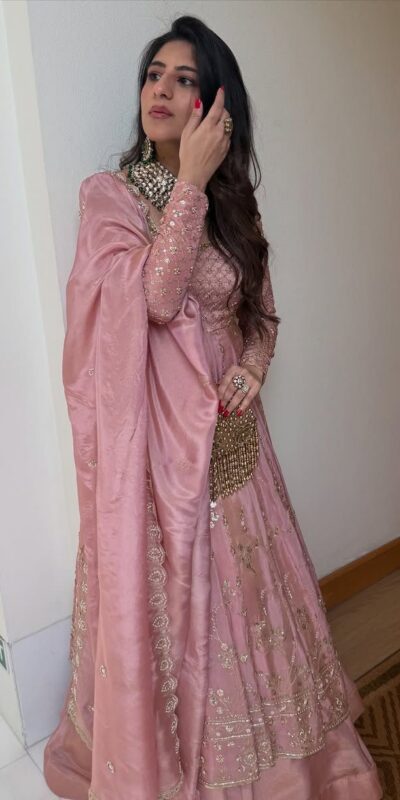 VLM 323 Pink Chinon Silk Lehenga Choli with Lace Work & Embroidery Work. Introductory Price ₹2449. Delivery 4-6 Working Days. Shop now. | Lehenga, Bollywood Lehenga, Creative Lehenga, Designer Lehenga, Embroidered Lehenga, Party Wear Lehenga