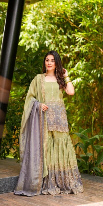 BB 47 Pista Chinon Salwar Suit with Embroidery Work. Wedding, Party, Festive, Events, Exclusive Offer ₹2599. Delivery 4-6 Working Days. Shop now. | Jump Suits, Salwar suit, Casual Suits, Creative suits, Designer Suits, Palazzo Suits, Party Wear Suits, Patiala Suits, Straight Suits