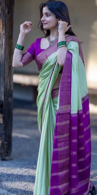 KPR 280 Pista Color Soft Lichi Silk Saree with Lace Border & Lace Work. Best Price ₹1449. Delivery 4-6 Working Days. Shop now. | Sarees, Bollywood Sarees, Creative Sarees, Designer Sarees, Embroidered Sarees, Ethnic Saree, Modern Digital sarees, Party Wear Sarees