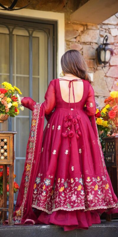 KD 1559 Rani Pink with Designer Work Organza Silk Salwar Suit . Exclusive Offer ₹2599. Delivery 4-6 Working Days. Shop now. | Jump Suits, Salwar suit, Casual Suits, Creative suits, Designer Suits, Palazzo Suits, Party Wear Suits, Patiala Suits, Straight Suits