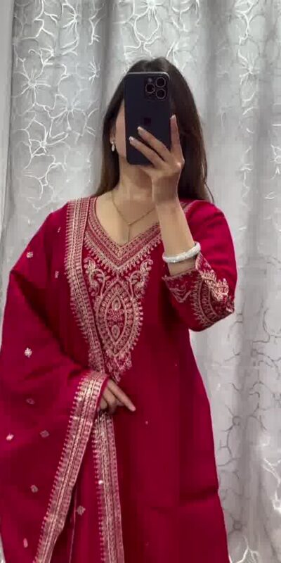 DC G85 Red Printed Chinon Salwar Suit with Lace Work & Mirror Work. Affordable Price ₹1799. Delivery 4-6 Working Days. Shop now. | Jump Suits, Salwar suit, Casual Suits, Creative suits, Designer Suits, Palazzo Suits, Party Wear Suits, Patiala Suits, Straight Suits