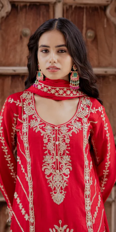 KD 1528 Red Printed Chinon Salwar Suit with Lace Work & Mirror Work. Affordable Price ₹2599. Delivery 4-6 Working Days. Shop now. | Jump Suits, Salwar suit, Casual Suits, Creative suits, Designer Suits, Palazzo Suits, Party Wear Suits, Patiala Suits, Straight Suits