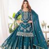 ND 5033 Teal Chinon Silk Salwar Suit with Embroidery Work & Lace Work. Affordable Price ₹2149. Delivery 4-6 Working Days. Shop now. | Jump Suits, Salwar suit, Casual Suits, Creative suits, Designer Suits, Palazzo Suits, Party Wear Suits, Patiala Suits, Straight Suits