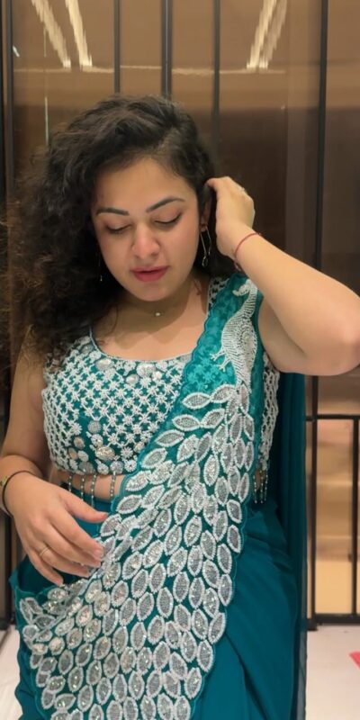 ST 1165 Teal Faux Georgette Saree with Embroidery Work & Sequins Work. Now at just ₹1799. Delivery 4-6 Working Days. Shop now. | Sarees, Bollywood Sarees, Creative Sarees, Designer Sarees, Embroidered Sarees, Ethnic Saree, Modern Digital sarees, Party Wear Sarees