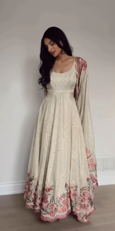 RTC 5873 White Color Chinon Silk Salwar Suit with Designer Work. Exclusive Offer ₹2449. Delivery 4-6 Working Days. Shop now. | Jump Suits, Salwar suit, Casual Suits, Creative suits, Designer Suits, Palazzo Suits, Party Wear Suits, Patiala Suits, Straight Suits