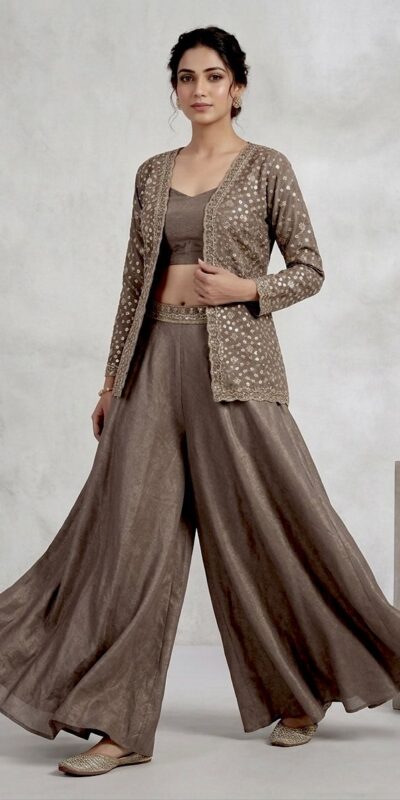 LG 2112 Brown Chinon Salwar Suit Perfect for Wedding, Party, Lohri, Eid, Holi – . Affordable Price ₹1049. Delivery 4-6 Working Days. Shop now. | Jump Suits, Salwar suit, Casual Suits, Creative suits, Designer Suits, Palazzo Suits, Party Wear Suits, Patiala Suits, Straight Suits