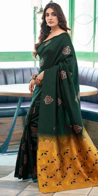 KPR 217 Green Soft Lichi Silk Jacquard Work Saree with Designer Work Wedding, Party, Festive, Events, Deal ₹1299. Delivery 4-6 Working Days. Shop now. | Sarees, Bollywood Sarees, Creative Sarees, Designer Sarees, Embroidered Sarees, Ethnic Saree, Modern Digital sarees, Party Wear Sarees