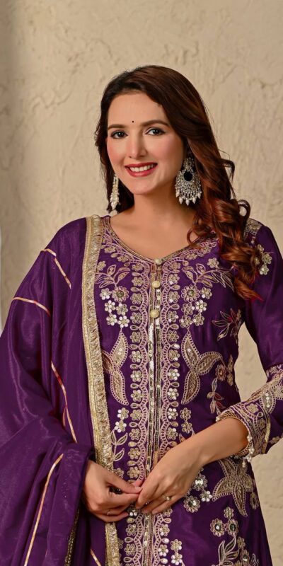 MD 3055 Wine Color Chinon Silk Salwar Suit with Embroidery Work. Online Get it for ₹2149. Delivery 4-6 Working Days. Shop now. | Jump Suits, Salwar suit, Casual Suits, Creative suits, Designer Suits, Palazzo Suits, Party Wear Suits, Patiala Suits, Straight Suits