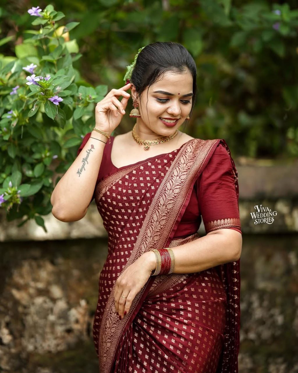 KPR 264 Maroon Soft Lichi Silk Saree with Lace Work & Lace Border. Introductory Price ₹1349. Delivery 4-6 Working Days. Shop now. | Sarees, Bollywood Sarees, Creative Sarees, Designer Sarees, Embroidered Sarees, Ethnic Saree, Modern Digital sarees, Party Wear Sarees