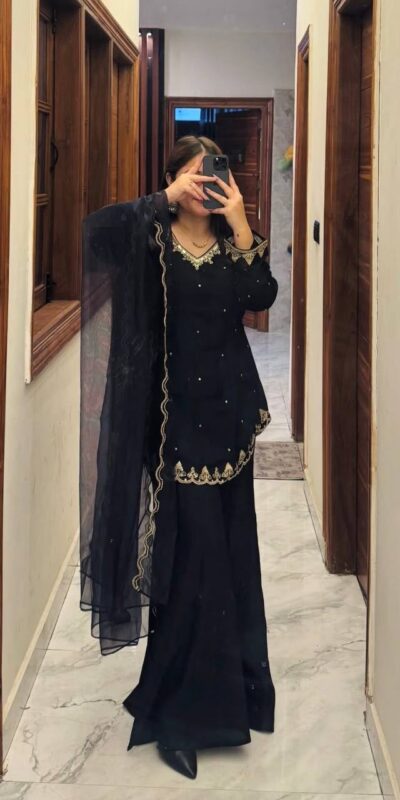 WW 1247 Black Roman Silk Salwar Suit with Embroidery Work & Sequins Work. Now at just ₹1899. Delivery 4-6 Working Days. Shop now. | Jump Suits, Salwar suit, Casual Suits, Creative suits, Designer Suits, Palazzo Suits, Party Wear Suits, Patiala Suits, Straight Suits