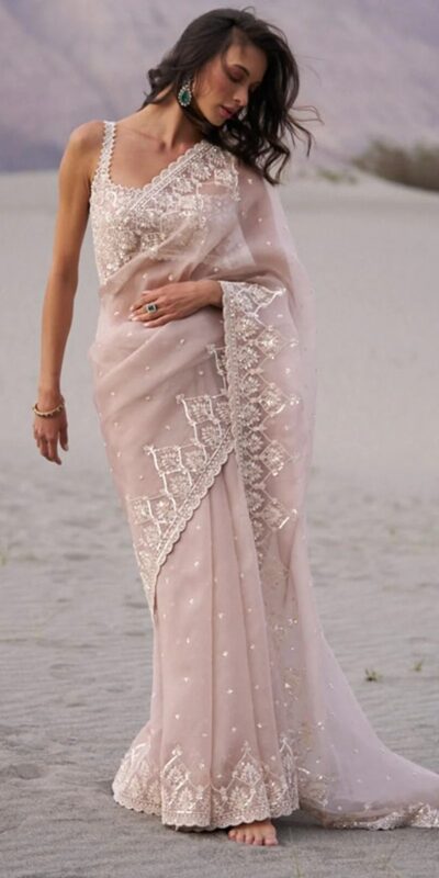 JR 650 in Off White Tabby Organza Sequins Work & Embroidery Work Saree . Available at ₹1899 only. Delivery 4-6 Working Days. Shop now. | Sarees, Bollywood Sarees, Creative Sarees, Designer Sarees, Embroidered Sarees, Ethnic Saree, Modern Digital sarees, Party Wear Sarees