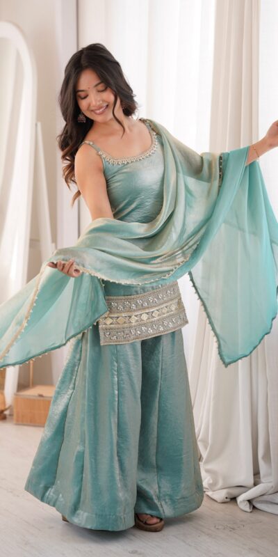 ZSR 3177 Sea Green in Doremon Crush Embroidery Work & Mirror Work Salwar Suit . Best Price ₹2099. Delivery 4-6 Working Days. Shop now. | Jump Suits, Salwar suit, Casual Suits, Creative suits, Designer Suits, Palazzo Suits, Party Wear Suits, Patiala Suits, Straight Suits