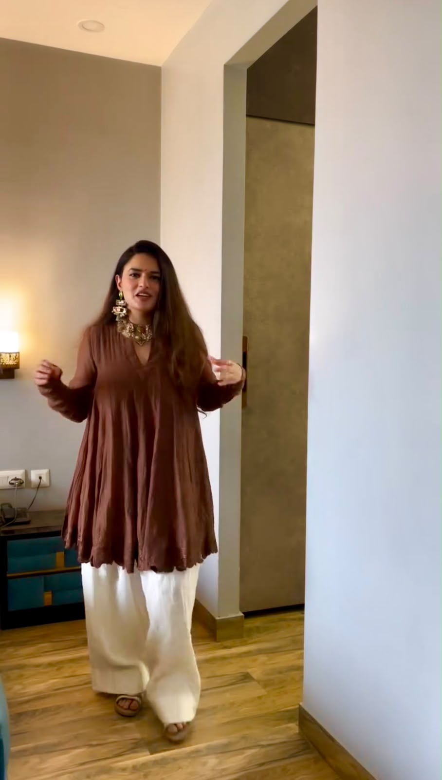 ST 248 Brown Brown Mal Chanderi Salwar Suit Perfect for Wedding, Party, Baisakhi, Housewarming, Sangeet – Introductory Price ₹1899. Delivery 4-6 Working D | Jump Suits, Salwar suit, Casual Suits, Creative suits, Designer Suits, Palazzo Suits, Party Wear Suits, Patiala Suits, Straight Suits