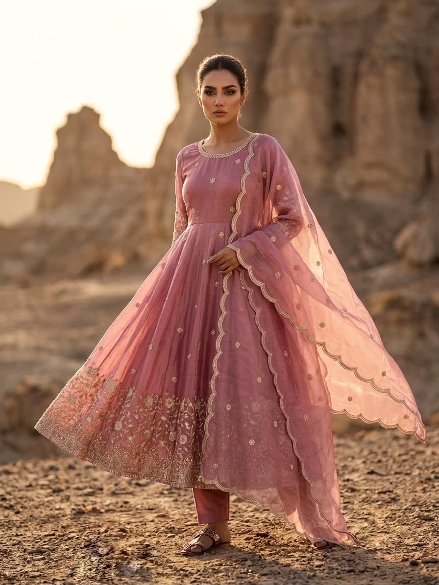 JF 052 Peach Fendy Silk Gown with Sequins Work & Thread Embroidery. Now at just ₹2399. Delivery 4-6 Working Days. Shop now. | Gowns, Bollywood Gowns, Creative Gowns, Designer Gowns, Embroidered Gowns, Party Wear Gowns