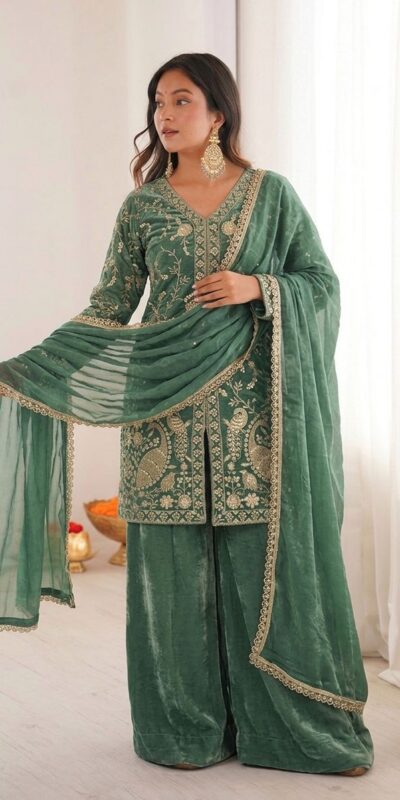 JF 043 Sea Green Pure Fendy Silk Salwar Suitwith Embroidery Work & Sequins Work. Exclusive Offer ₹1940. Delivery 4-6 Working Days. Shop now. | Jump Suits, Salwar suit, Casual Suits, Creative suits, Designer Suits, Palazzo Suits, Party Wear Suits, Patiala Suits, Straight Suits