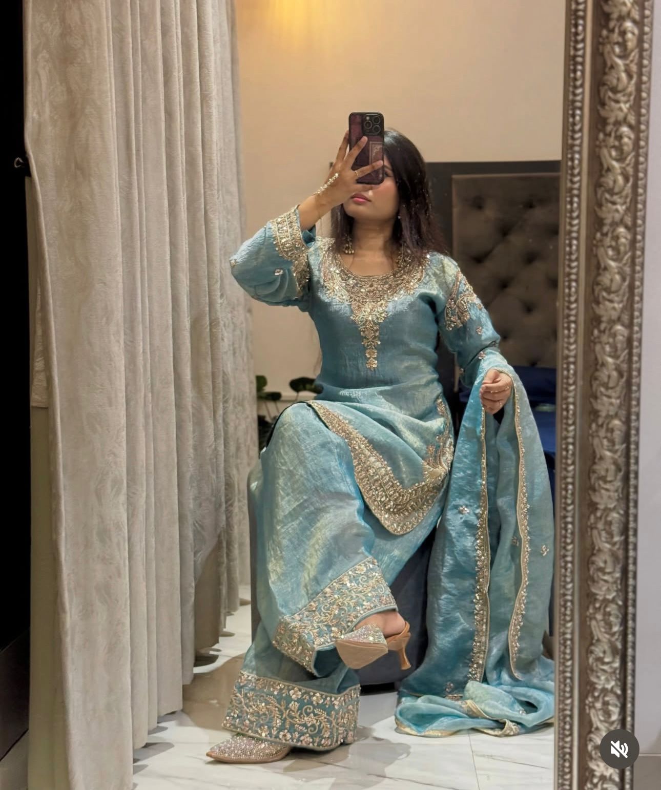 WW 1258 Sky Blue in Pure Zimmy Chu Silk Embroidery Work & Sequins Work Salwar Suit . Affordable Price ₹2099. Delivery 4-6 Working Days. Shop now. | Jump Suits, Salwar suit, Casual Suits, Creative suits, Designer Suits, Palazzo Suits, Party Wear Suits, Patiala Suits, Straight Suits
