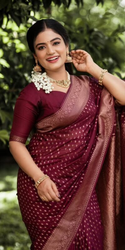 KPR 265 Maroon Soft Lichi Silk Saree with Lace Work & Lace Border. Introductory Price ₹1349. Delivery 4-6 Working Days. Shop now. | Sarees, Bollywood Sarees, Creative Sarees, Designer Sarees, Embroidered Sarees, Ethnic Saree, Modern Digital sarees, Party Wear Sarees