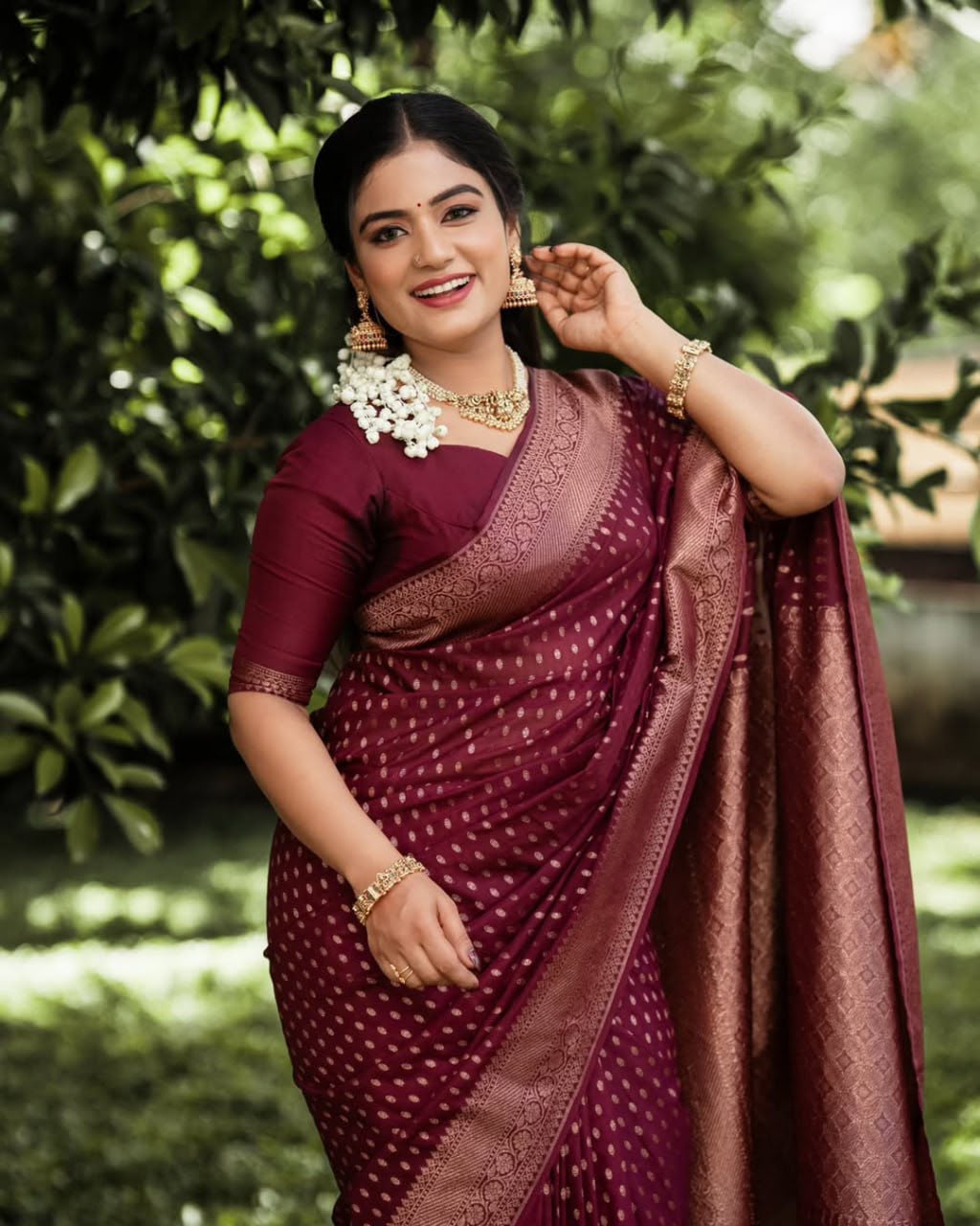 KPR 265 Maroon Soft Lichi Silk Saree with Lace Work & Lace Border. Introductory Price ₹1349. Delivery 4-6 Working Days. Shop now. | Sarees, Bollywood Sarees, Creative Sarees, Designer Sarees, Embroidered Sarees, Ethnic Saree, Modern Digital sarees, Party Wear Sarees