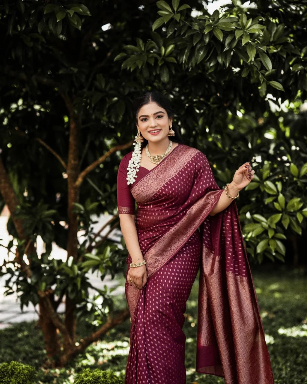 KPR 265 Maroon Soft Lichi Silk Saree with Lace Work & Lace Border. Introductory Price ₹1349. Delivery 4-6 Working Days. Shop now. | Sarees, Bollywood Sarees, Creative Sarees, Designer Sarees, Embroidered Sarees, Ethnic Saree, Modern Digital sarees, Party Wear Sarees